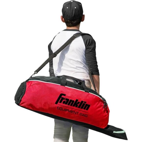 Youth Baseball Bat Bag - Kids Teeball, Softball, Baseball Equipment Bag - Picture 7 of 8